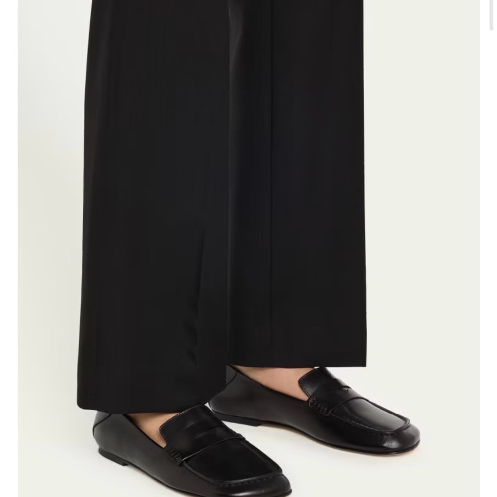 Dear Frances Black Leather Penny Loafers size 38 (size 8 US)